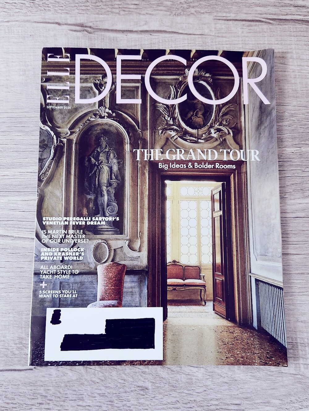 🍭7/$15 Elle Decor Magazine September 2026 The Grand Tour